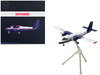 De Havilland DHC 6 300 Commercial Aircraft with Flaps Down Winair White and Blue with Red Stripes Gemini 200 Series 1/200 Diecast Model GeminiJets G2WIA1035