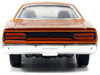 Doms Plymouth Road Runner Orange Metallic with Matt Black Hood Fast & Furious Series 1/32 Diecast Model Car Jada 97128