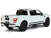 2022 Ford Shelby F 150 Pickup Truck White with Black Stripes 1/18 Model Car by GT Spirit GT415