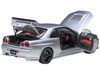 Nissan Nismo R34 GT R Z TUNE RHD Right Hand Drive Silver Metallic 1/18 Model Car Autoart AA77461