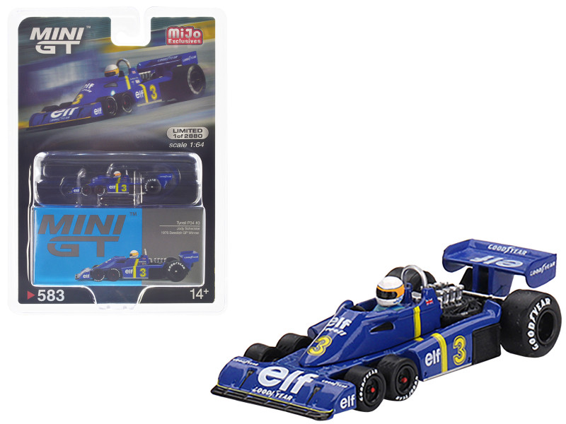 Tyrrell P34 #3 Jody Scheckter Winner Formula One F1 Swedish GP 1976 Limited Edition to 2880 pieces Worldwide 1/64 Diecast Model Car True Scale Miniatures MGT00583