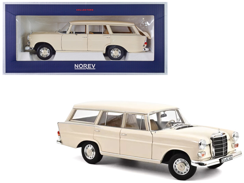 1966 Mercedez Benz 200 Universal Cream 1/18 Diecast Model Car Norev 183709