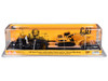 Kenworth T880 SBFS Sleeper Tandem Tractor Black with Lowboy Trailer and CAT 320D L Hydraulic Excavator Yellow 1/87 HO Diecast Model Diecast Masters 84420