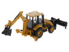 CAT Caterpillar 420 XE Backhoe Loader with Work Tools Yellow 1/64 Diecast Model Diecast Masters 85765
