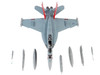 Boeing EA 18G Growler Aircraft VAQ 132 Scorpions United States Navy 1/72 Diecast Model JC Wings JCW-72-F18-017