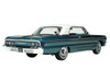 1964 Chevrolet Impala Lagoon Aqua Blue Metallic with Blue Interior and White Top Limited Edition to 200 pieces Worldwide 1/43 Model Car Goldvarg Collection GC-073A