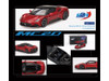 Maserati MC20 Rosso Vincente Red with Black Top 1/64 Diecast Model Car BBR BBRDIE6403