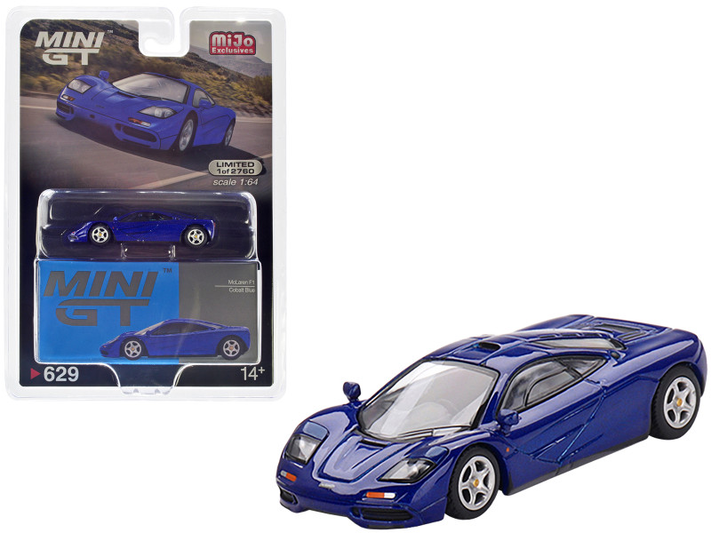 McLaren F1 Cobalt Blue Limited Edition to 2760 pieces Worldwide 1/64 Diecast Model Car True Scale Miniatures MGT00629
