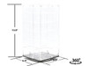 Acrylitower Showcase 24 Car Display Desktop Spinner with Cover Clear Mijo Exclusives for 1/64 Scale Models MJ17032