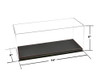 Showcase Acrylic Display Case with Black Synthetic Leather Base Mijo Exclusives 1/18 Scale Models MJ35015L