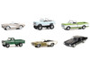 Barrett Jackson Scottsdale Edition Set of 6 Cars Series 13 1/64 Diecast Model Cars Greenlight 37300SET
