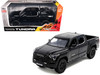 2023 Toyota Tundra TRD 4x4 Pickup Truck Black with Sunroof and Wheel Rack 1/24 Diecast Model Car H08555R-BK