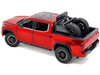 2023 Toyota Tundra TRD 4x4 Pickup Truck Red Metallic with Sunroof and Wheel Rack 1/24 Diecast Model Car H08555R-MRD