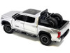 2023 Toyota Tundra TRD 4x4 Pickup Truck Silver Metallic with Sunroof and Wheel Rack 1/24 Diecast Model Car H08555R-SIL