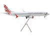 Boeing 737 MAX 8 Commercial Aircraft Virgin Australia VH 8IA White with Red Tail Graphics Gemini 200 Series 1/200 Diecast Model Airplane GeminiJets G2VOZ943