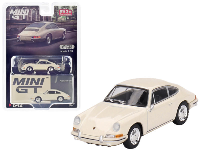 1963 Porsche 901 Ivory Limited Edition to 3600 pieces Worldwide 1/64 Diecast Model Car  True Scale Miniatures MGT00642