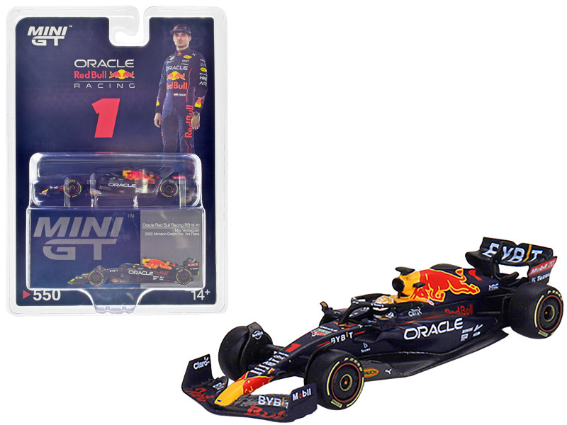 Red Bull Racing RB18 #1 Max Verstappen Oracle 3rd Place Monaco GP 2022 Limited Edition 1/64 Diecast Model Car True Scale Miniatures MGT00550