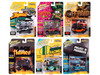 Street Freaks 2023 Set B of 6 Cars Release 2 1/64 Diecast Model Cars Johnny Lightning JLSF026B