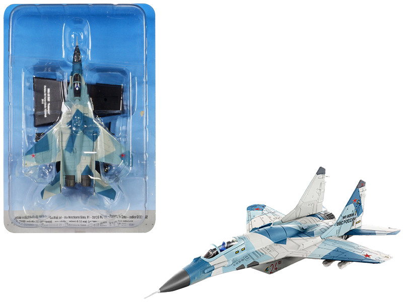 Mikoyan MiG 29 SMT Fulcrum Fighter Aircraft AvGr 7000 AvB 2012 Russian Air Force 1/100 Diecast Model Hachette Collections HADC02