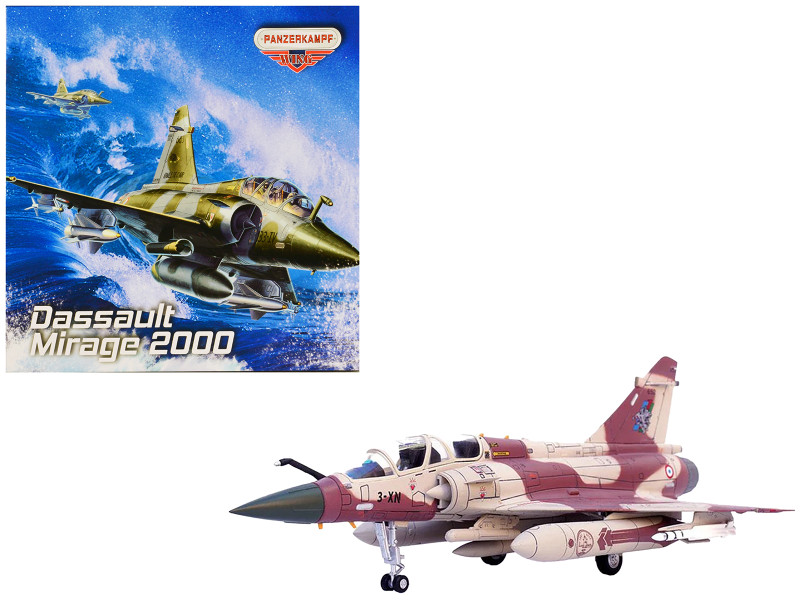 Dassault Mirage 2000D Fighter Aircraft 133 Couteau Delta Nancy Ochey AB French Air Force Wing Series 1/72 Diecast Model Panzerkampf 14625PH