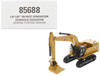 CAT Caterpillar 395 Next Generation Hydraulic Excavator General Purpose Version Yellow with Additional Tools High Line Series 1/87 HO Diecast Model Diecast Masters 85688