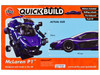 Skill 1 Model Kit McLaren P1 Purple Snap Together Painted Plastic Model Car Kit Airfix Quickbuild J6029