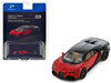 Bugatti Chiron Supersport Italian Red and Nocturne Black Hypercar League Collection 1/64 Diecast Model Car PosterCars H09B