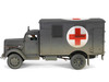 Opel Blitz Kfz.305 Ambulance Gray Weathered German Army Armoured Fighting Vehicle Series 1/32 Diecast Model Forces of Valor FOV-801101B
