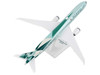 Boeing 787 10 Dreamliner Commercial Aircraft Etihad Airways A6 BMH Light Green with Tail Graphics Snap Fit 1/200 Plastic Model Skymarks SKR1089