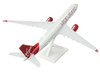 Airbus A330 900 Commercial Aircraft Virgin Atlantic G VJAZ Gray with Red Tail Snap Fit 1/200 Plastic Model Skymarks SKR1130