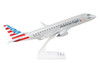 Embraer E175 Commercial Aircraft American Eagle N521SY Gray with Blue and Red Tail Snap Fit 1/100 Plastic Model Skymarks SKR1132