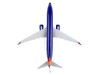 Boeing 737 MAX 8 Commercial Aircraft Southwest Airlines N872CB Blue with Red and Orange Stripes Snap Fit 1/130 Plastic Model Skymarks SKR1140