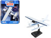 Cessna 172 Skyhawk Aircraft with Floats White with Blue Stripes Sky Kids Series 1/42 Plastic Model Airplane Daron NR20653