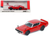 Nissan Skyline 2000 GT R KPGC110 RHD Right Hand Drive Red 1/64 Diecast Model Car Inno Models IN64-KPGC110-RED