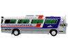Dina 323 G2 Olimpico Coach Bus Transportes Chihuahuenses White and Silver with Red and Blue Stripes Limited Edition to 504 pieces Worldwide The Bus and Motorcoach Collection 1/87 (HO) Diecast Model Iconic Replicas 87-0520