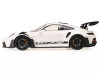 2023 Porsche 911 992 GT3 RS White with Carbon Top and Hood Stripes Limited Edition to 300 pieces Worldwide 1/18 Diecast Model Car Minichamps MN155062230