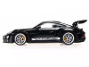 2023 Porsche 911 992 GT3 RS Black with Carbon Top and Hood Stripes Limited Edition to 300 pieces Worldwide 1/18 Diecast Model Car Minichamps MN155062231