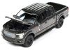 2020 Ford F 150 Lariat FX4 Pickup Truck Lead Foot Gray with Stripes Muscle Trucks Limited Edition 1/64 Diecast Model Car Auto World 64432-AWSP150A