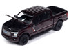 2020 Ford F 150 Lariat FX4 Pickup Truck Magma Red Metallic with Stripes Muscle Trucks Limited Edition 1/64 Diecast Model Car Auto World 64432-AWSP150B