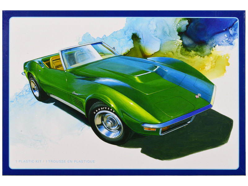 Skill 2 Model Kit 1972 Chevrolet Corvette Roadster 1/25 Scale Model AMT AMT1437M