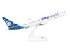 Boeing 737 900 Commercial Aircraft Alaska Airlines One World N487AS White with Blue Tail Snap Fit 1/130 Plastic Model Skymarks SKR1081