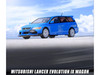 Mitsubishi Lancer Evolution IX Wagon RHD Right Hand Drive Blue 1/64 Diecast Model Car Inno Models IN64-EVO9W-BLU