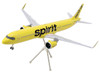 Airbus A321neo Commercial Aircraft Spirit Airlines N702NK Yellow Gemini 200 Series 1/200 Diecast Model Airplane GeminiJets G2NKS1254