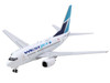 Boeing 737 600 Commercial Aircraft Westjet Airlines C GWSL White with Blue Tail 1/400 Diecast Model Airplane GeminiJets GJ2259