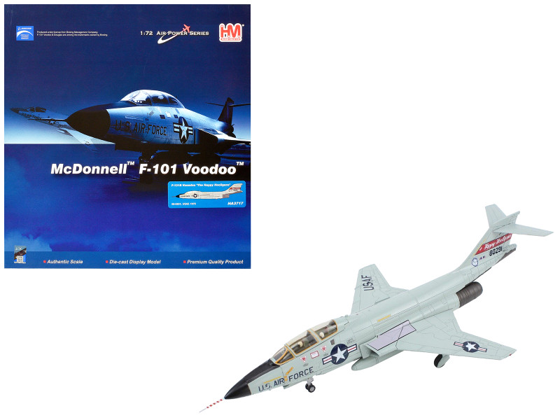 McDonnell RF 101B Voodoo Fighter Aircraft The Happy Hooligans 1975 United States Air Force Air Power Series 1/72 Diecast Model Hobby Master HA3717