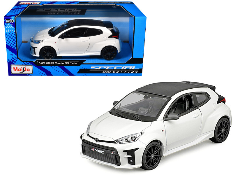 2021 Toyota GR Yaris Red with Carbon Top Special Edition Series 1/24 Diecast Model Car Maisto 32909RD