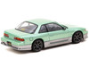 Nissan Silvia S13 VERTEX RHD Right Hand Drive Green Metallic and Gray Global64 Series 1/64 Diecast Model Tarmac Works T64G-025-GR