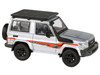 2014 Toyota Land Cruiser LC 71 Silver Metallic with Graphics 1/64 Diecast Model Car Paragon Models PA-55566