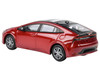 2023 Toyota Prius Supersonic Red Metallic with Black Top and Sun Roof and Sun Roof 1/64 Diecast Model Car Paragon Models PA-55603