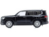 Toyota Land Cruiser ZX RHD Right Hand Drive Black with Mini Book No 14 1/64 Diecast Model Car Kyosho K07118BK